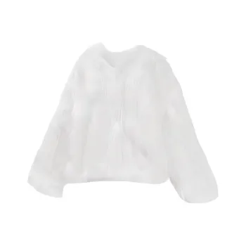 Yvetteclassic Velvet feel Coat Women's White
