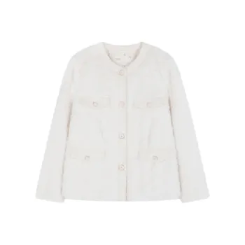 IHIMI Velvet feel Coat Women's Ecru