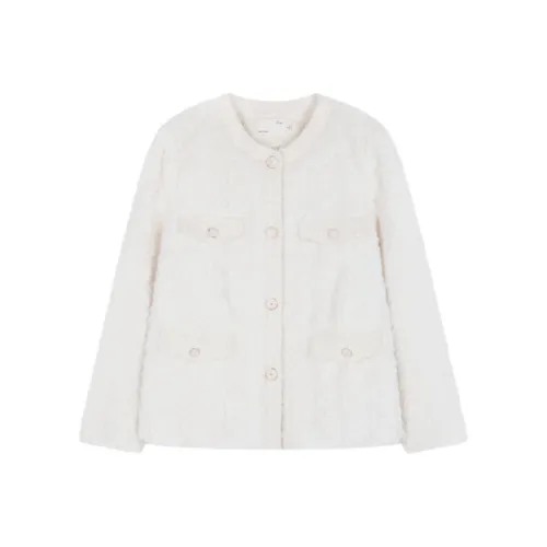 IHIMI Velvet feel Coat Women's Ecru