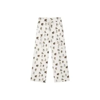 LEDIN Casual Pants Women's Multicolor Print