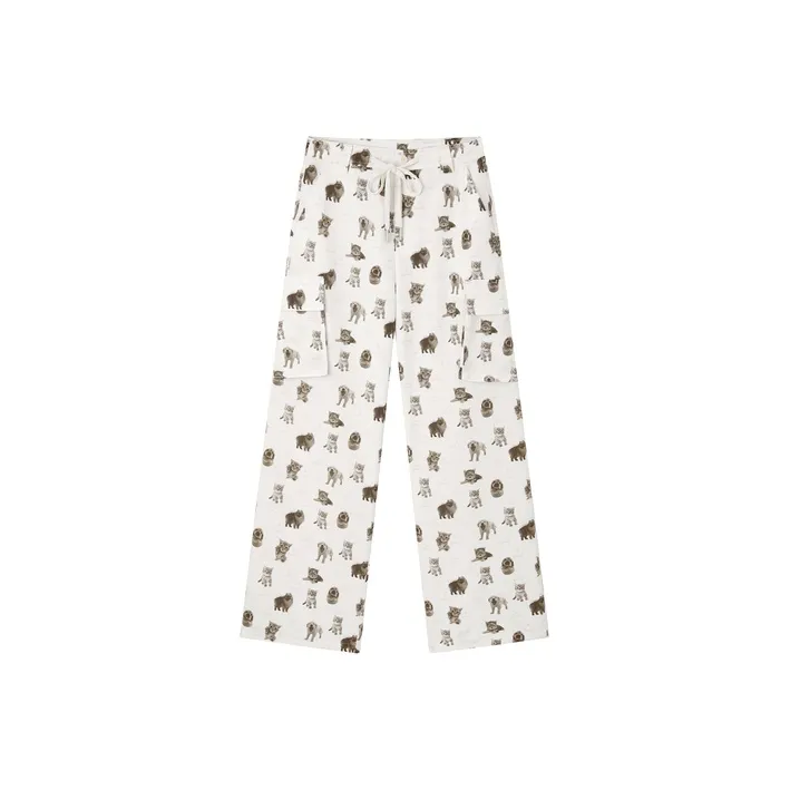 LEDIN Casual Pants Women's Multicolor Print-0