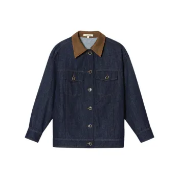 PSALTER Denim Jacket Women's Navy Blue