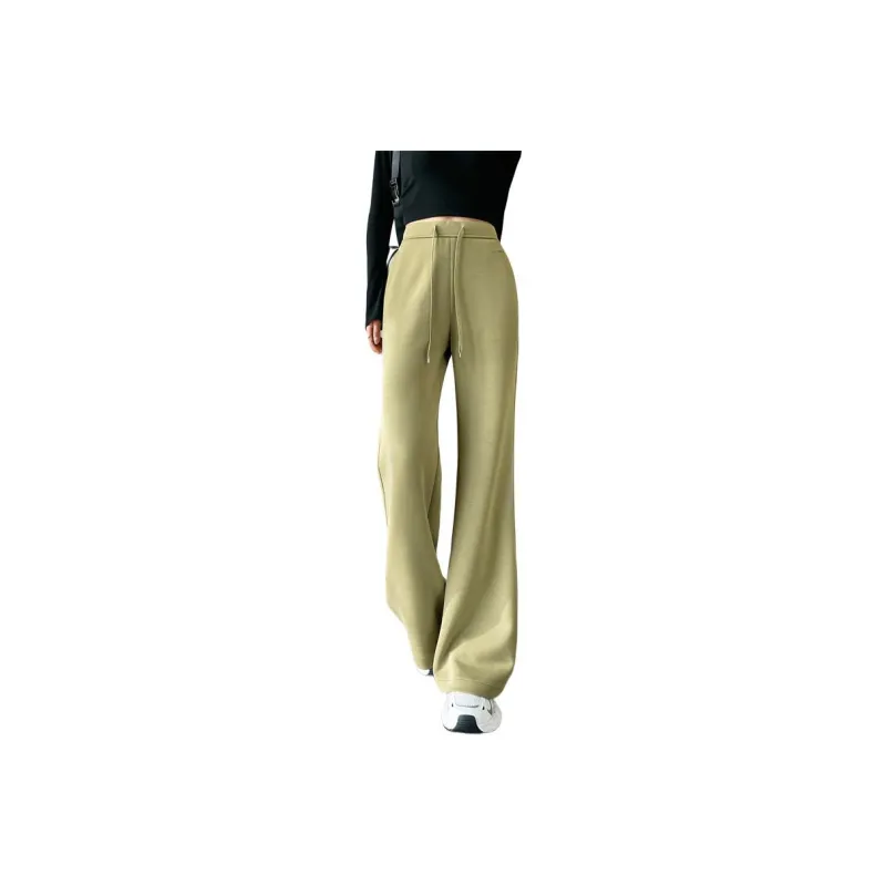 SITOL Casual Pants Women's Mustard Green-0
