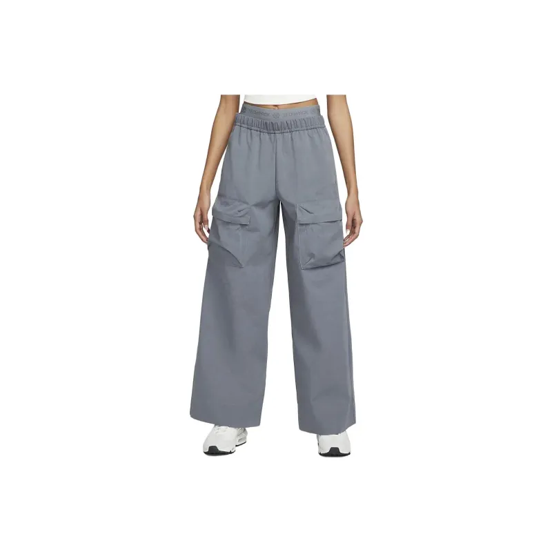 Nike SPORTSWEAR TECH PACK Casual Pants Women's Gray Mixed Color-0