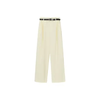 Cubic Casual Pants Women's Beige