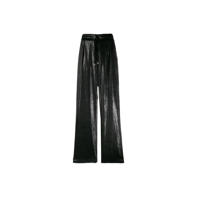 BALMAIN Metallic Effect Flared Trousers-0