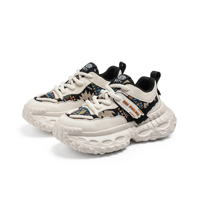 SUPEREDGE Anti Slip Wear Resistant Low Top Chunky Sneakers Men's-8
