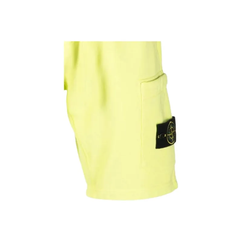 STONE ISLAND Compass-patch Cotton Track Shorts-4