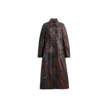 COACH Leather Jacket Women's Brown