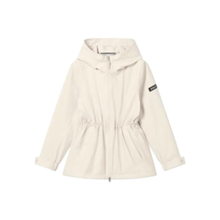 AIGLE Water Resistant Windproof Windbreaker Jacket Women's Sand Pink-0