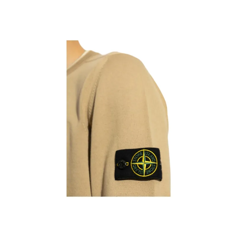 STONE ISLAND Logo Patch Knitted Jumper-3