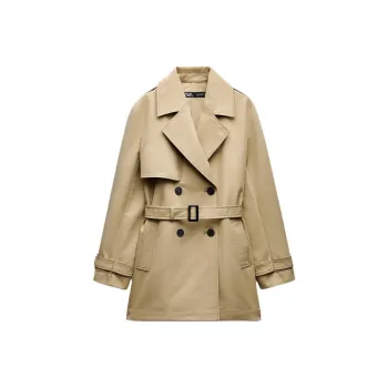ZARA Trench Coat Women's Light Brown