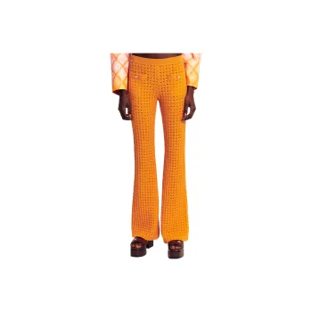 CHANEL Casual Pants Women's Orange