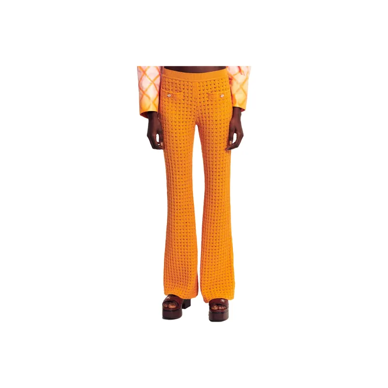 CHANEL Casual Pants Women's Orange-0