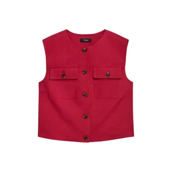 THEORY Button down Vest