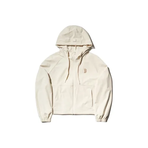 MLB Boston Red Sox Trench Coat Women's Cream
