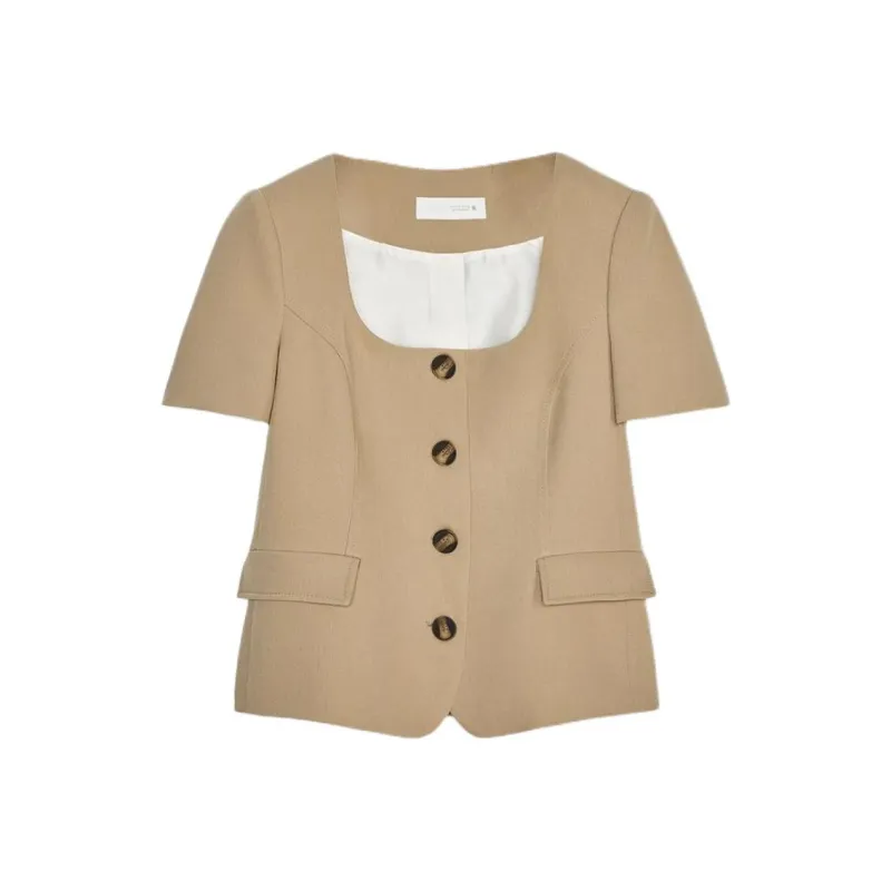 ZARA Business Suit Women's Brown/Dark Taupe-0