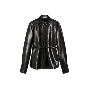 SportMa Leather Jacket Women's Black