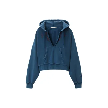 Alexander Wang Distressed Cotton Hoodie