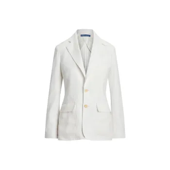 Polo Ralph Lauren SS25 Business Suit Coat Women's White