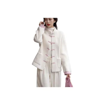 【dme】 Velvet feel Coat Women's Beige