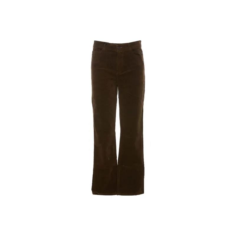 PAIGE Logo patch Corduroy Slim fit Trousers-0