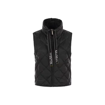 MaxMara Tregic Zip Up Drawstring Gilet