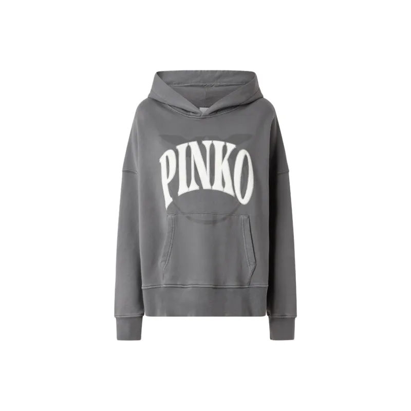 PINKO Logo print Hoodie-0