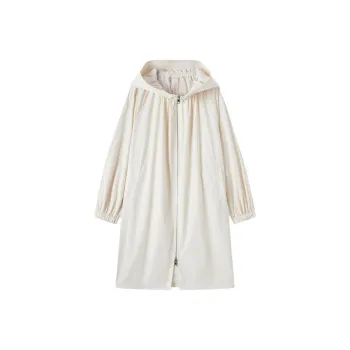 EICHITOO Trench Coat Women's Ecru