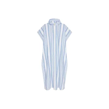 Givenchy 4G Motif Striped Hooded Kaftan