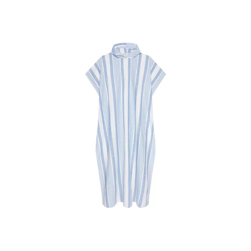 Givenchy 4G Motif Striped Hooded Kaftan-0