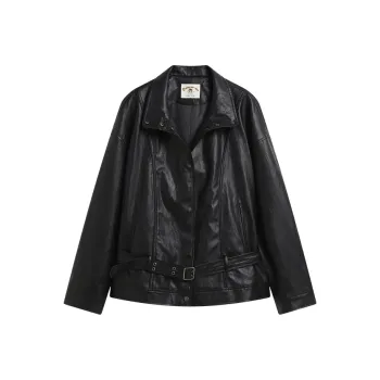 Octopus Me Leather Jacket Women's