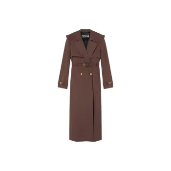 FANSIZHE Trench Coat Women's Brown
