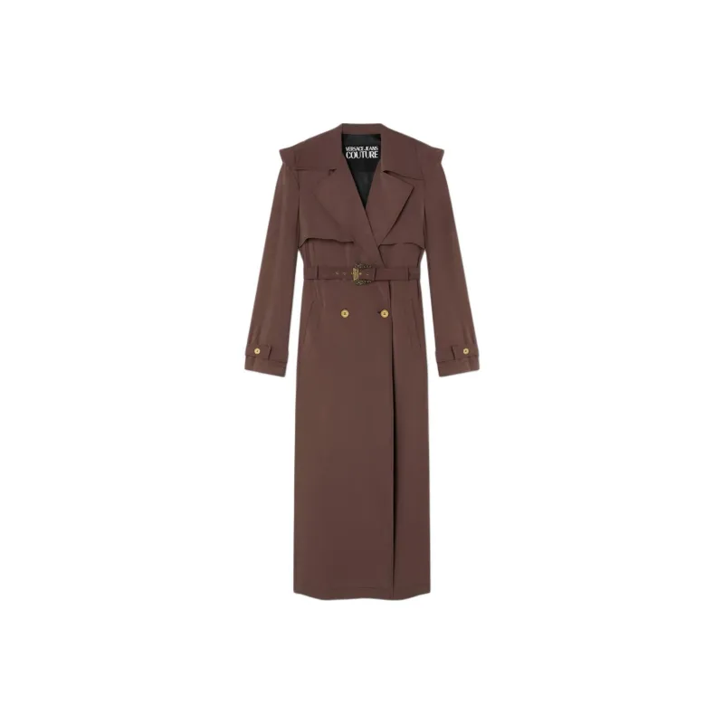 FANSIZHE Trench Coat Women's Brown-0