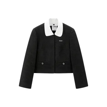 LEDIN Cropped Coat Women's Raven