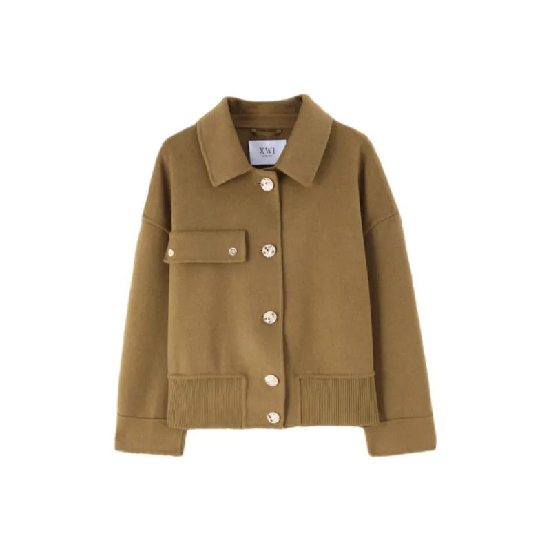 XWI Coats Women's Coffee Green-0