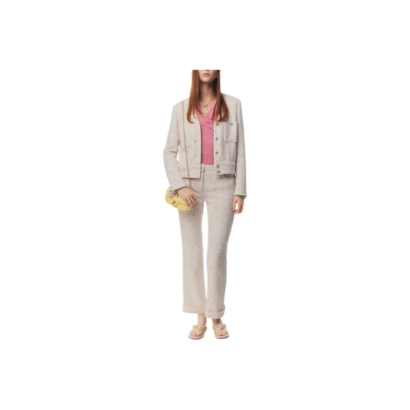 CHANEL 25P Spring Summer Preview Collection Casual Pants Women's Pink-0