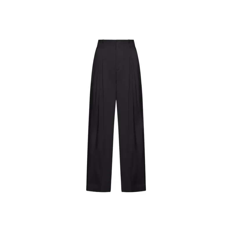 Bottega Veneta High-Rise Straight Leg Trousers-0