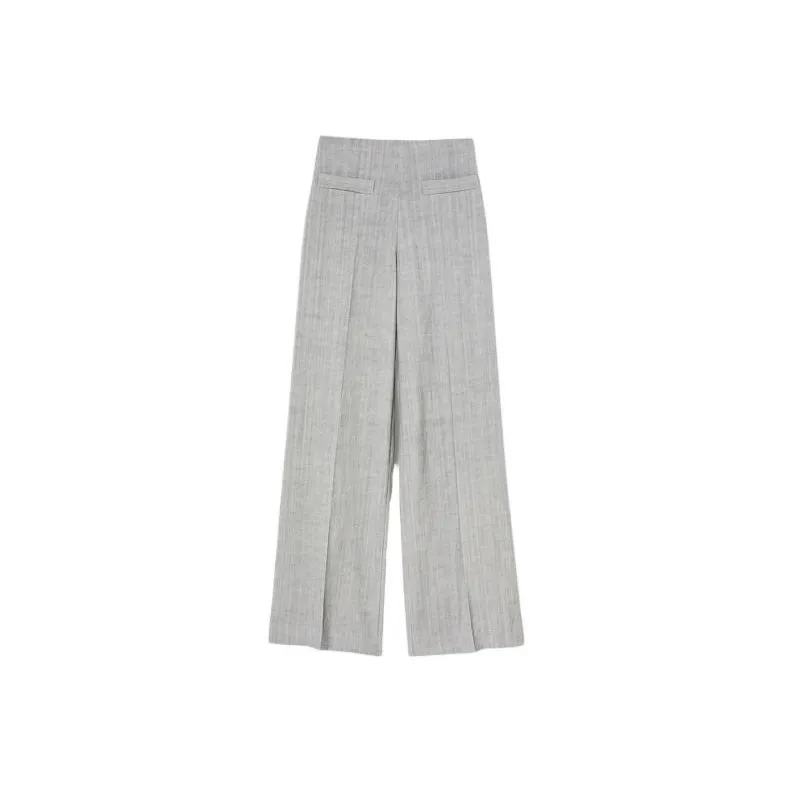 Sandro Casual Pants Women's Light Gray-0