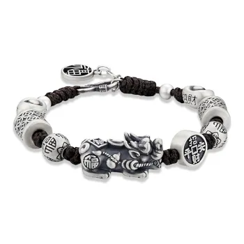 UZIID 999 Fine Silver Bracelets Men's