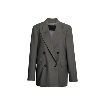 ROEYSHOUSE Business Suit Women's Gray Green