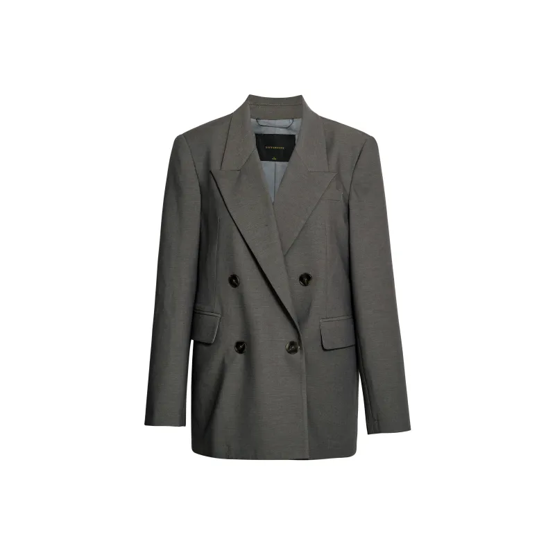 ROEYSHOUSE Business Suit Women's Gray Green-0
