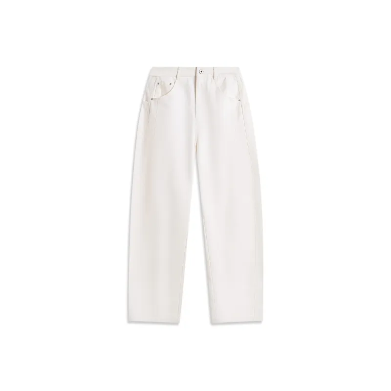 LiNing Weekend Youth Casual Pants Women's Ivory-0