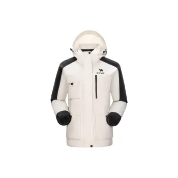 CAMEL All weather Warm Water Resistant Water Repellent Windproof Windbreaker Jacket Women's Warm White