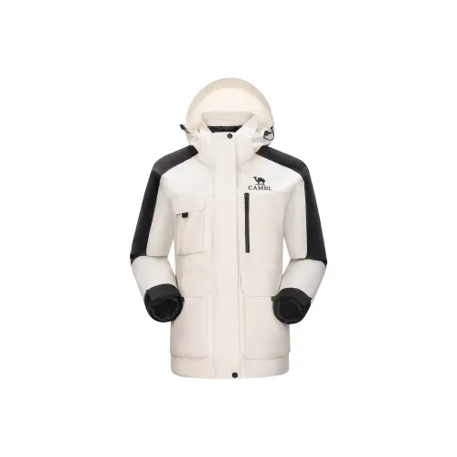 CAMEL All weather Thermal, Waterproof, Water Repellent, Windproof Windbreaker Jacket Women's Warm White