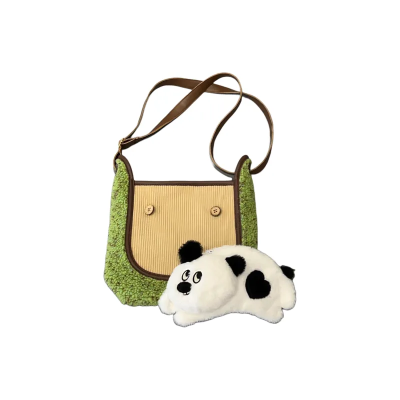 LUNA'S JOURNEY Polyester Shoulder Bag Regular Unisex Matcha-1