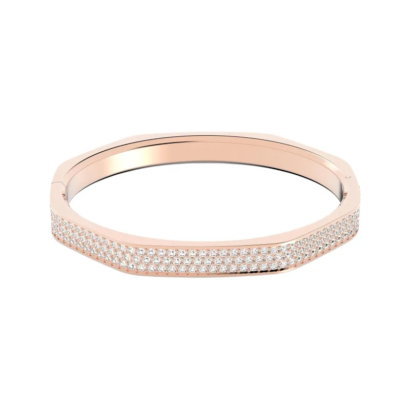 Swarovski Crystal, Rose Gold Tone Plated Bangles Unisex Gold-0
