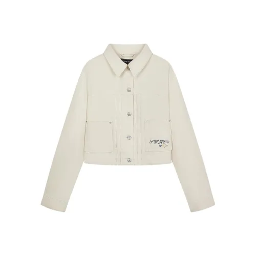Teenie Weenie Cropped Coat Women's Ivory White