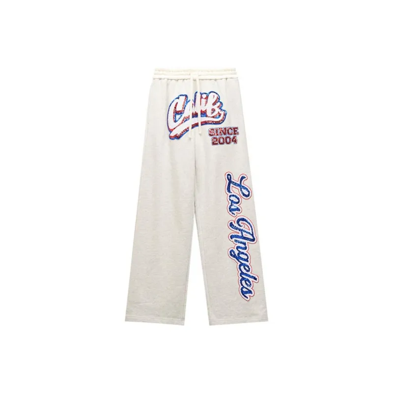 Ed Hardy SS25 Casual Pants Women's Light Smoke Gray-0
