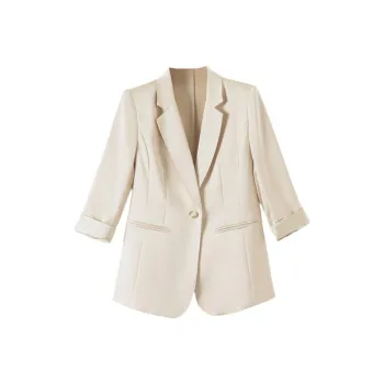 Late White Business Suit Women's Champagne